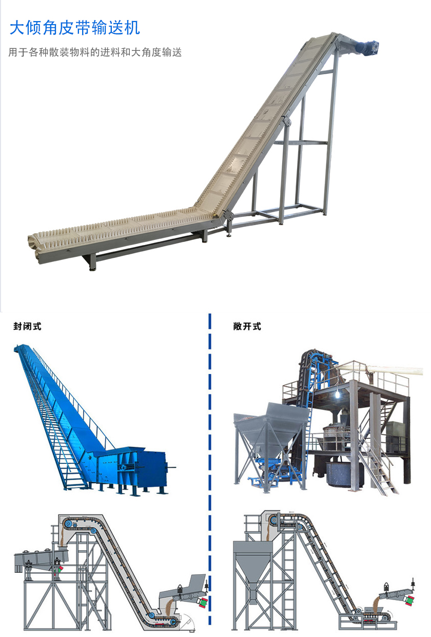 在環(huán)境溫度為-19℃ ~+40℃范圍內(nèi)，輸送堆積比重為0.5-2.5t/m3的各種散狀物料