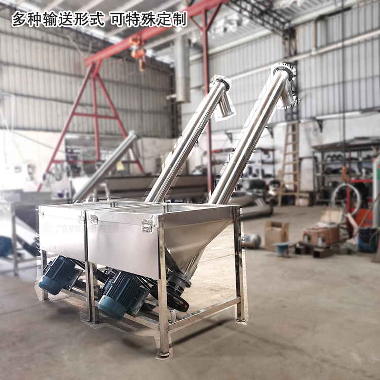 不銹鋼螺旋輸送機(jī)可“量身定制”，多種輸送形式